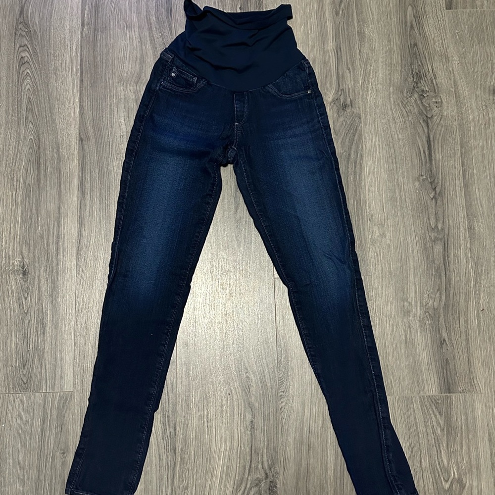 Ag Adriano Goldschmied maternity dark wash jeggings size 27 - Picture 3 of 5